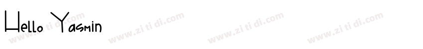 Hello Yasmin字体转换